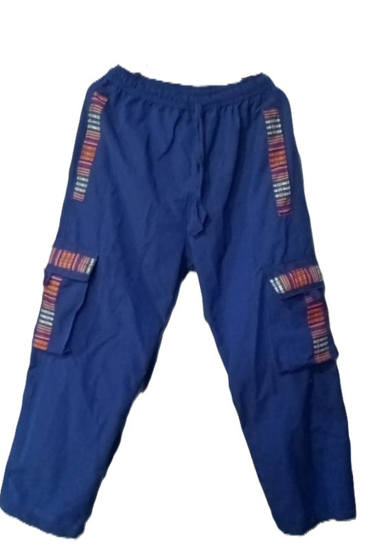 Blue Box Trouser With Bhutani Borderd For Men